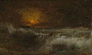 George Inness Sunset over the Sea oil on canvas